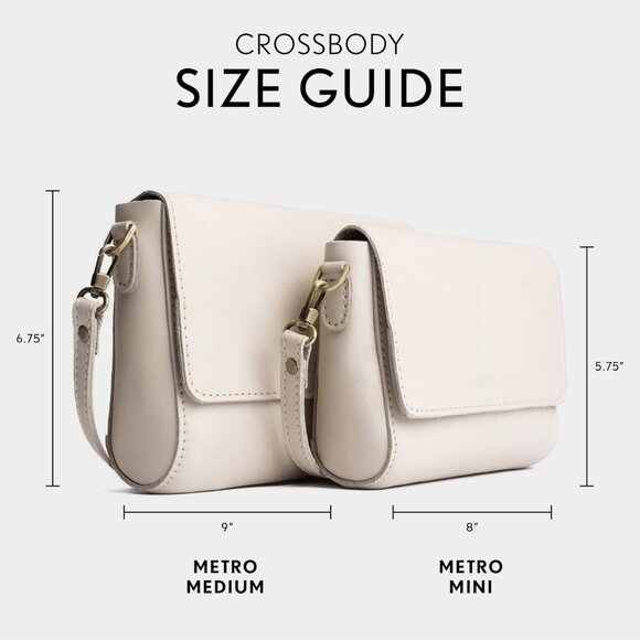 ⚡Portland Leather Women Black Handmade Finest Goods Metro Crossbody Bag - Picture 4 of 6